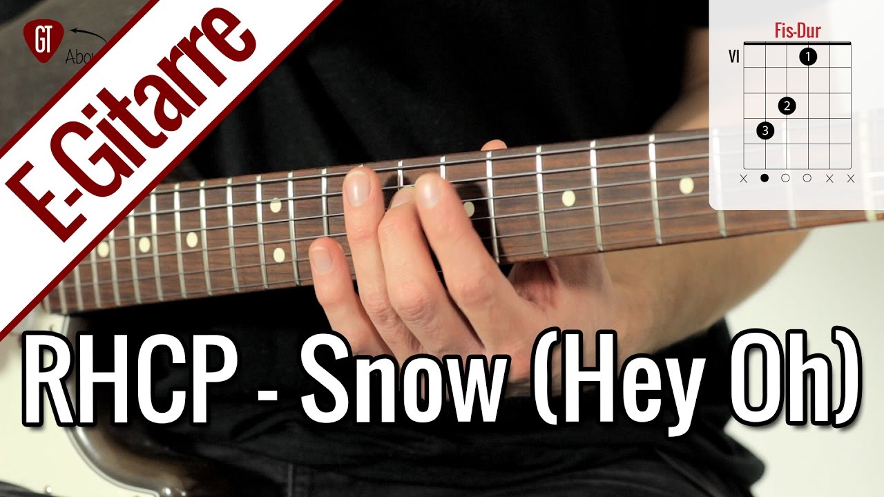 Red Hot Chili Peppers - Snow (Hey Oh) | E-Gitarren Tutorial Deutsch