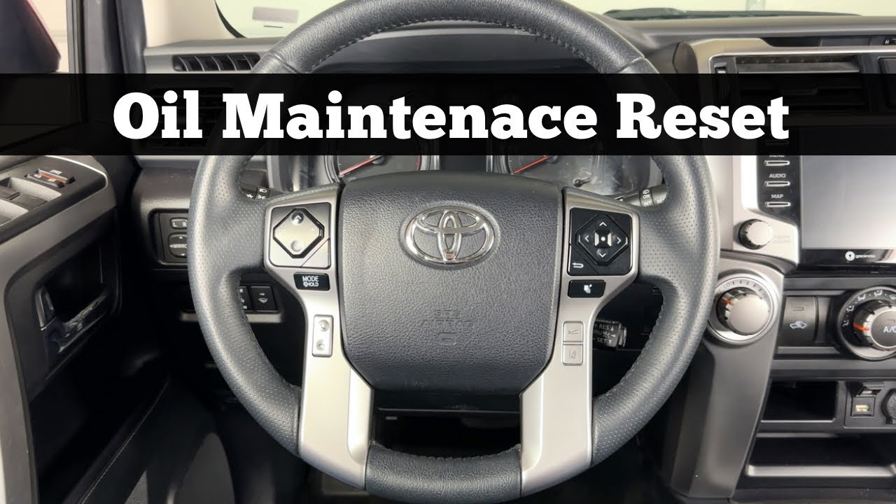 2010 - 2024 TOYOTA 4RUNNER - How To Reset Oil Change Life & Clear Oil Maintenance Required Soon