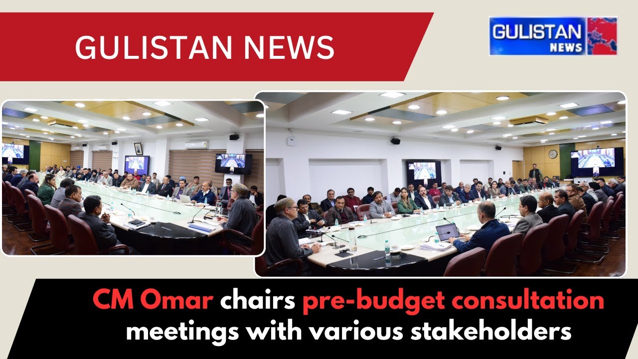 CM Omar Abdullah chairs pre-budget consultation meetings with various stakeholders