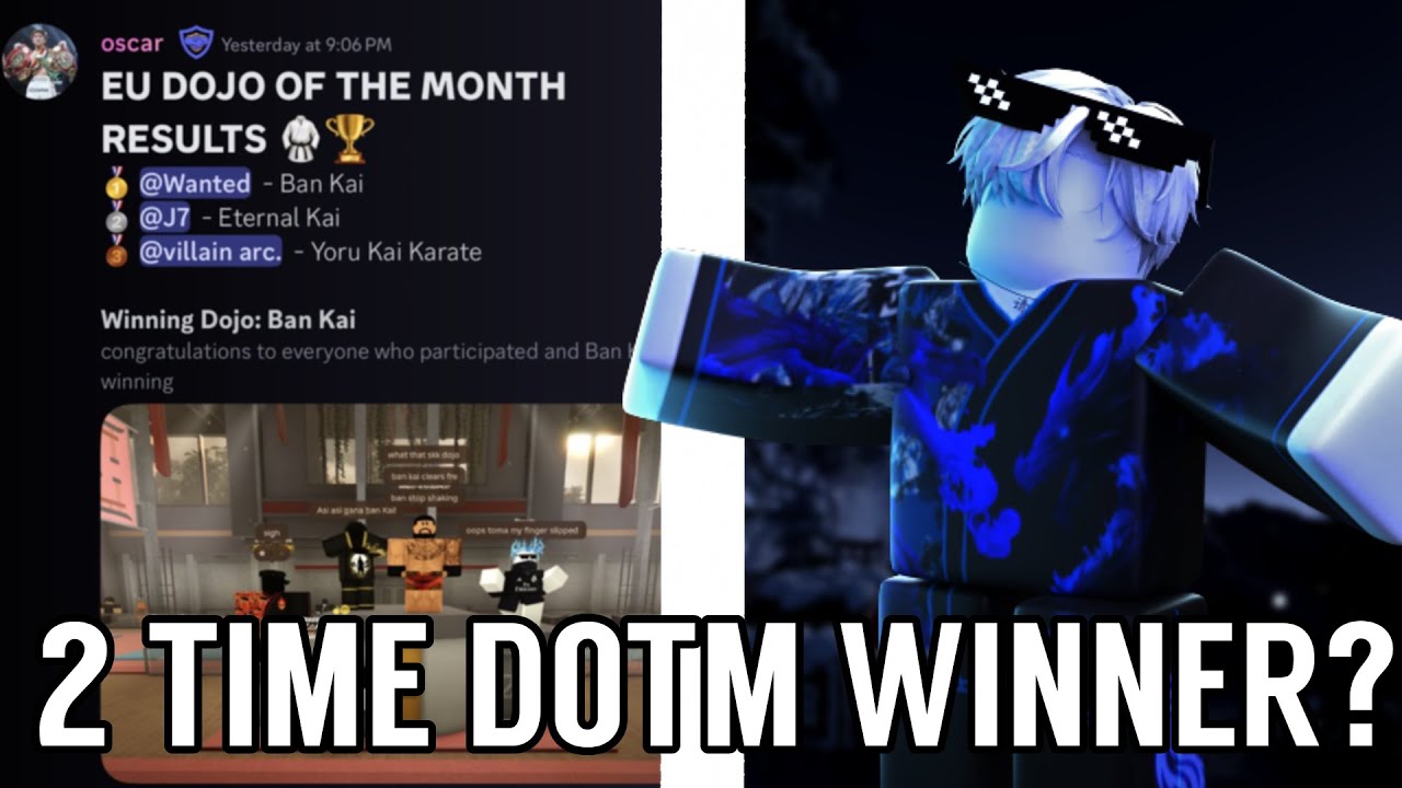 2X DOTM WINNER?┃Roblox Karate ┃EU
