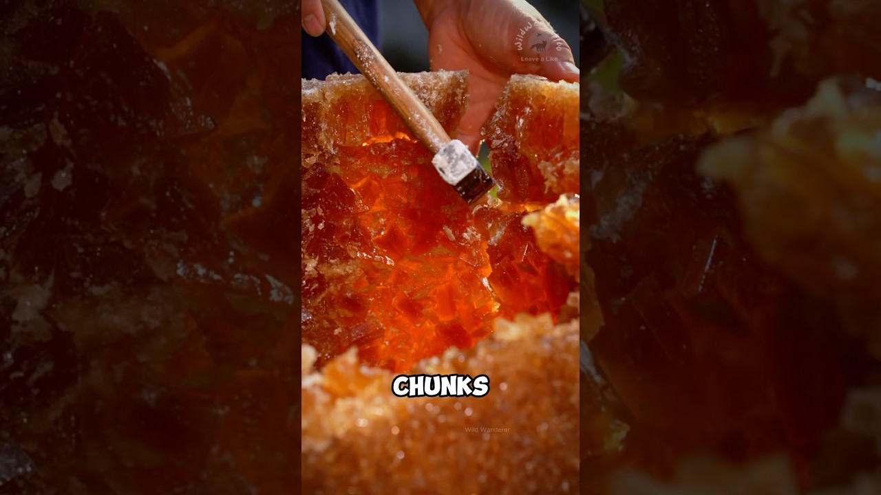 Brown sugar crystals made from sugarcane