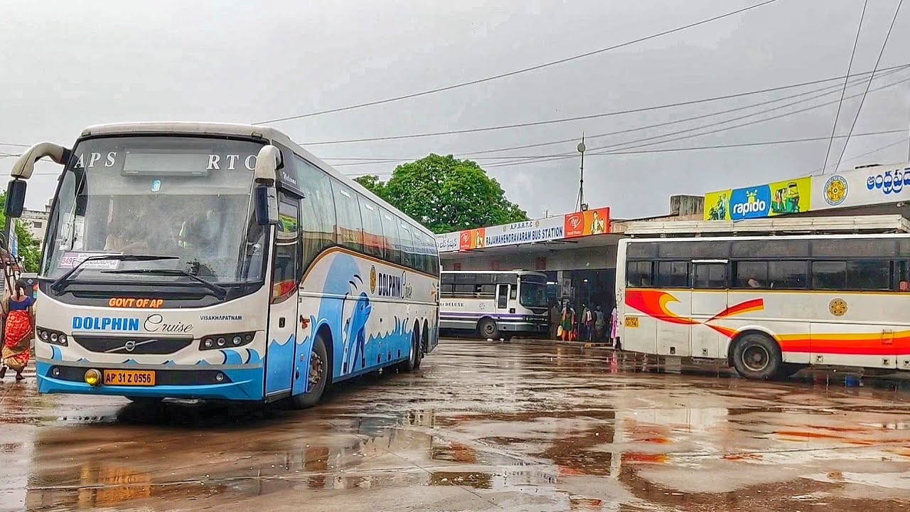 Rajamahendravaram Rajahmundry Bus Stand & Latest Timmings || Kakinada, Tuni, Dolphine Cruise Vigaz