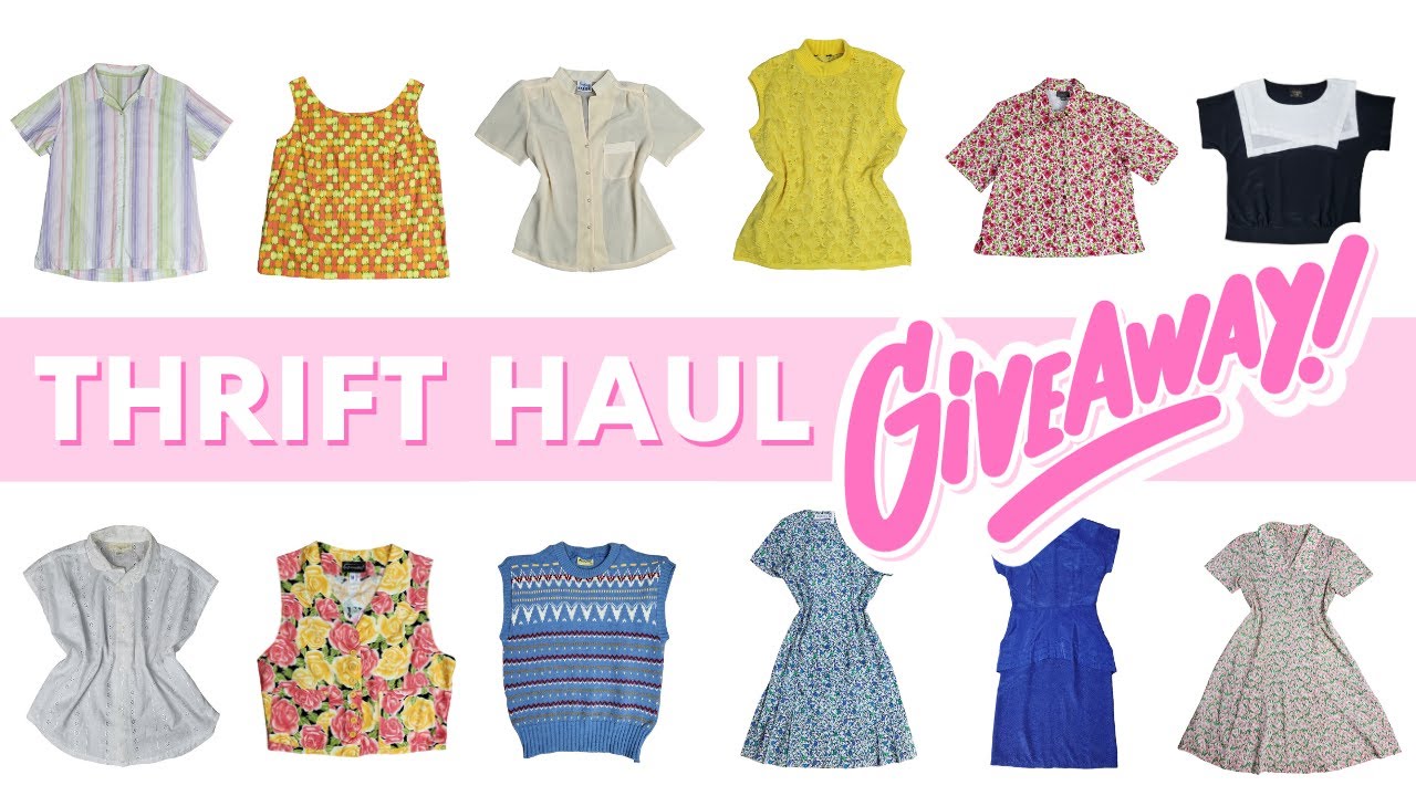 Win Free Clothes! | Thrift Haul Lottery | Try on + Giveaway