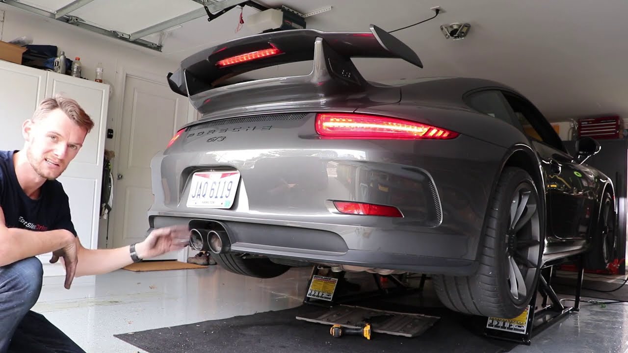 Here's What a Muffler Delete Sounds Like on a Porsche GT3 - 991 Muffler Delete DIY