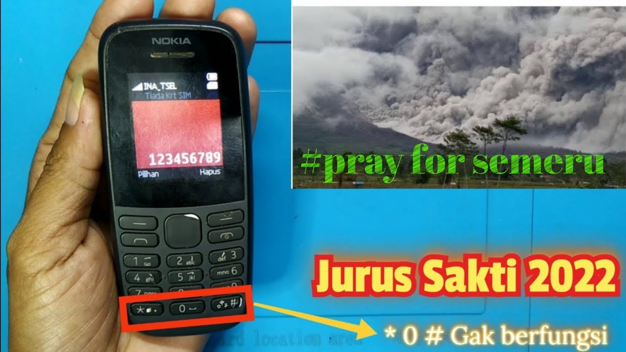 Jurus Sakti Nokia 105 tombol * 0 # gak fungsi#prayforsemeru