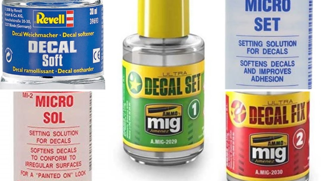ПРОВЕРКА И СРАВНЕНИЕ РЕШЕНИЙ ДЛЯ НАНЕСЕНИЯ НАКЛЕЙОК - MICROSCALE, AMMO и REVELL Decal Soft