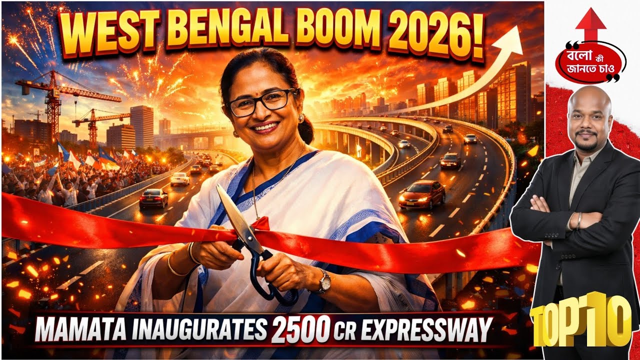 WEST BENGAL BOOM 2026! MAMATA INAUGURATES 2500 CR EXPRESSWAY
