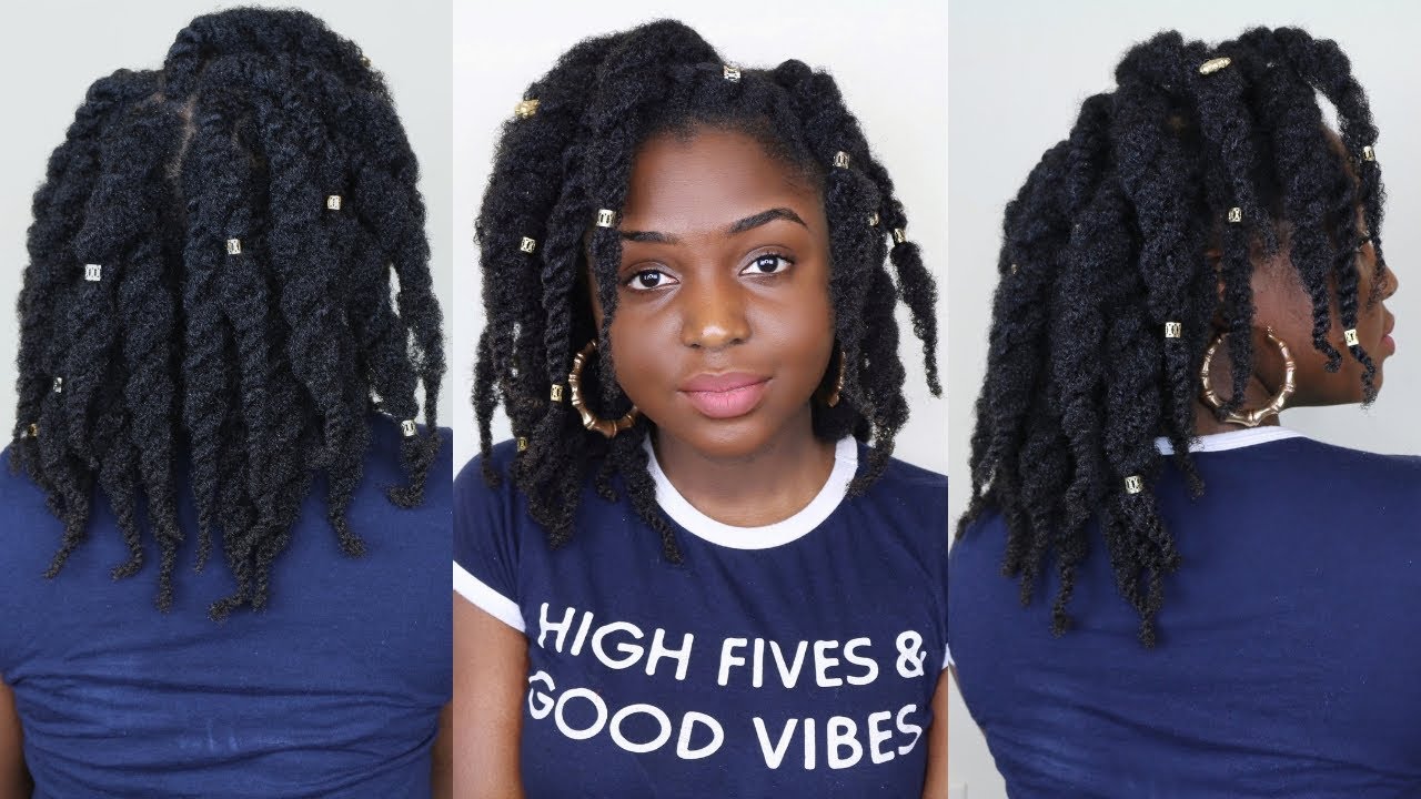 HAPPY NEW YEAR! Best protective style to grow 4c hair, Loose Twists ft The chubby afro