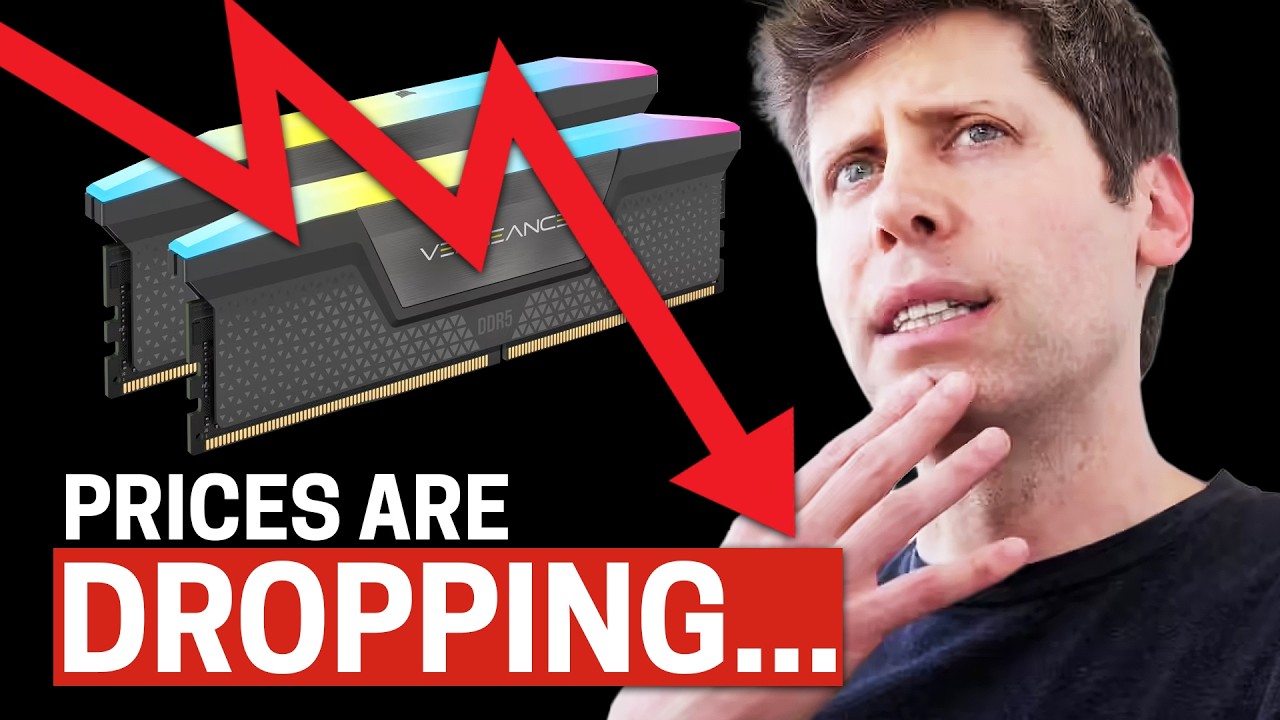 Цены на память падают на фоне краха OpenAI (сложная правда).