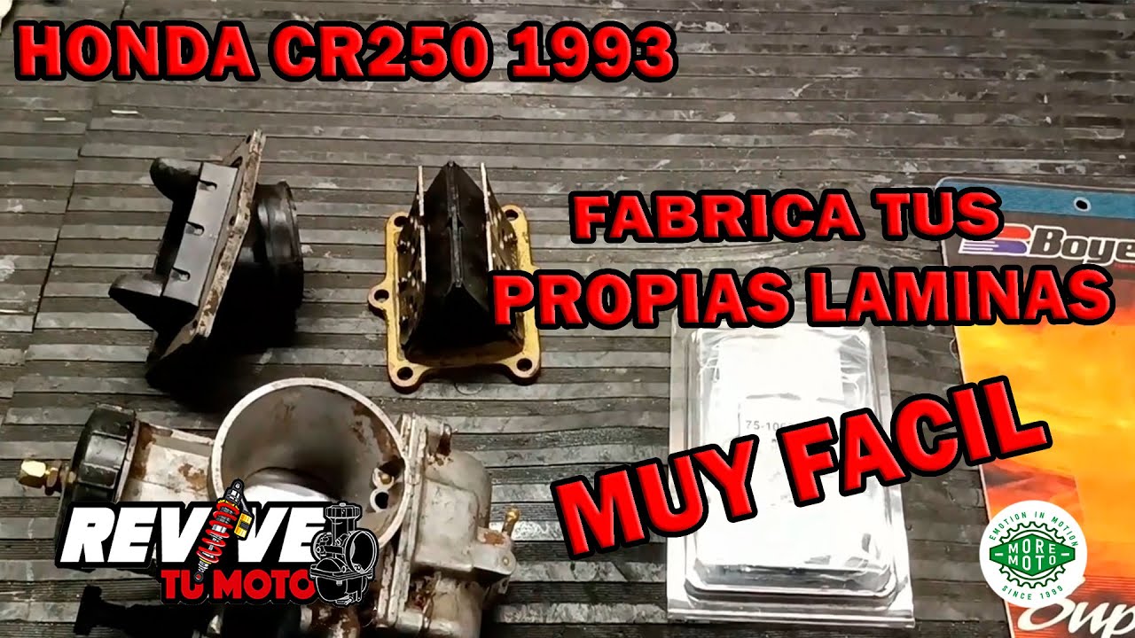 REPARA la CAJA DE LAMINAS TU SOLO MUY FACIL - HONDA CR250 REVIVETUMOTO