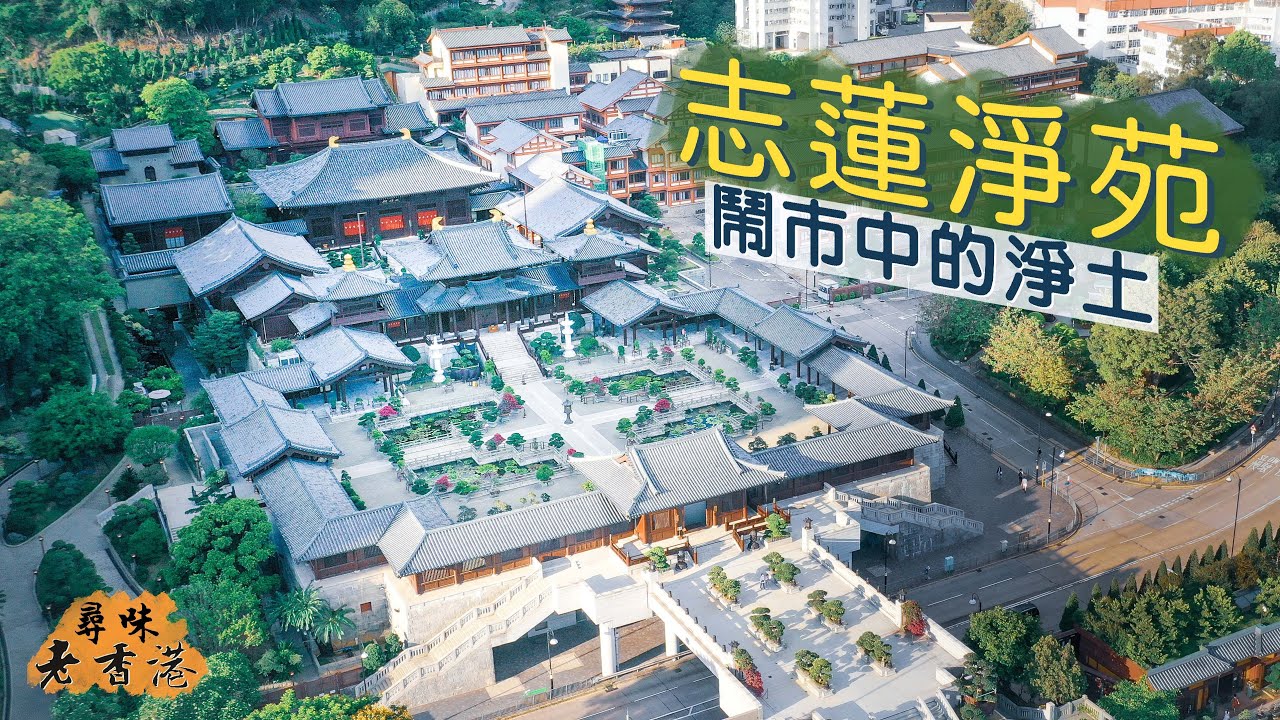 【尋味老香港】志蓮淨苑｜鬧市中的淨土 全檜木製最大仿唐建築群｜假山飛瀑暗藏齋品 園林造景堪比日本！最靚康文署公園南蓮園池 你去過未？