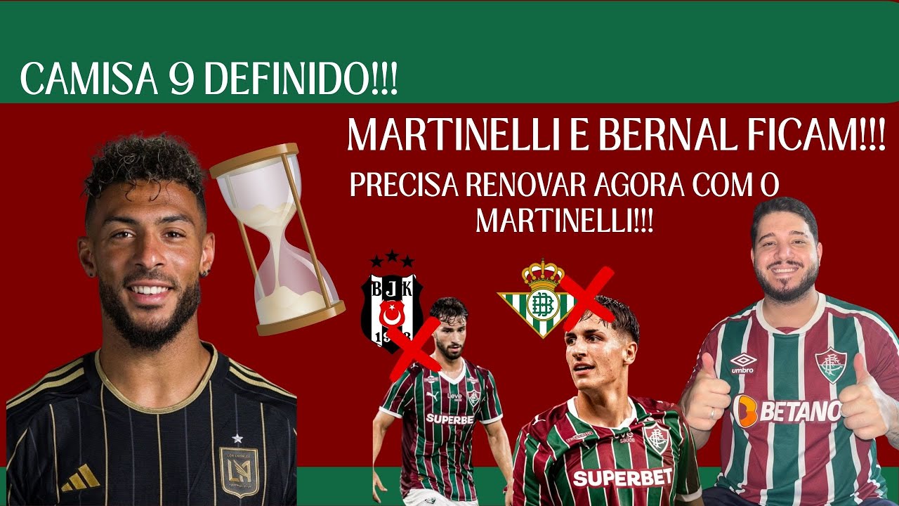 ⚠️ DENIS BOUANGA PODE ASSINAR COM O FLU ESSA SEMANA! | MARTINELLI E BERNAL FICAM!