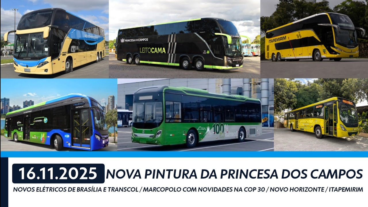 НОВИНКА: Princesa dos Campos запускает новую схему окраски - Новые электробусы для Бразилиа и Эсп...