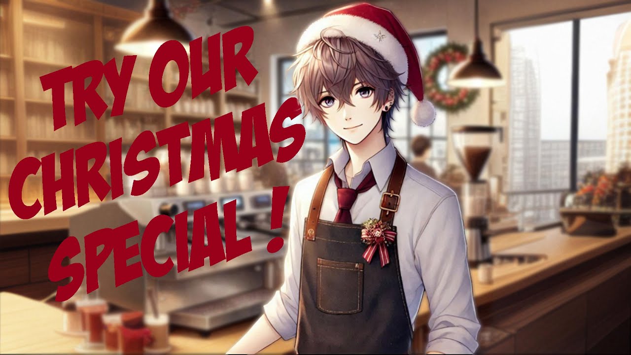 [M4A] Ordering a Christmas Drink from a Chatty Barista [ASMR][Role playing][Cozy]