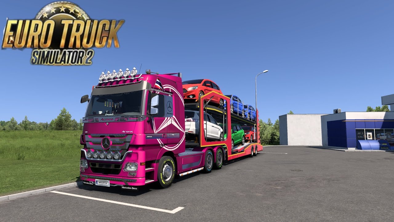 Euro Truck Simulator 2 ไทย เบาะนุ่ม มีป๊อปคอร์น Benz Actros V8 #ets2 #live