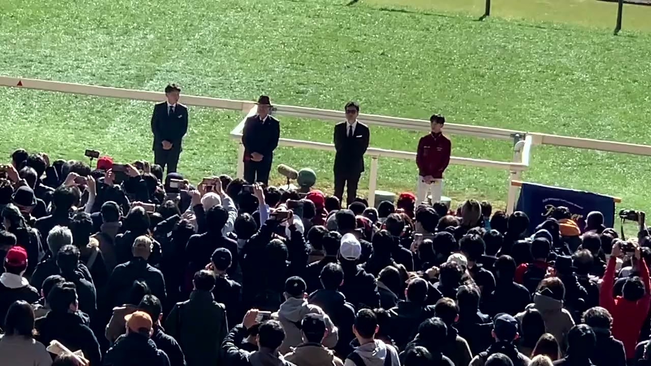 フォーエバーヤング ブリーダーズカップクラシック優勝記念イベント 東京競馬場 ウィナーズサークル 2026/02/01