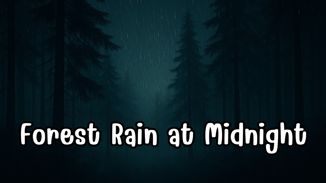 Forest Rain for Deep Sleep 🌧️ Soft Whisper Female Voice | Calm Night Ambience (1 Hour)