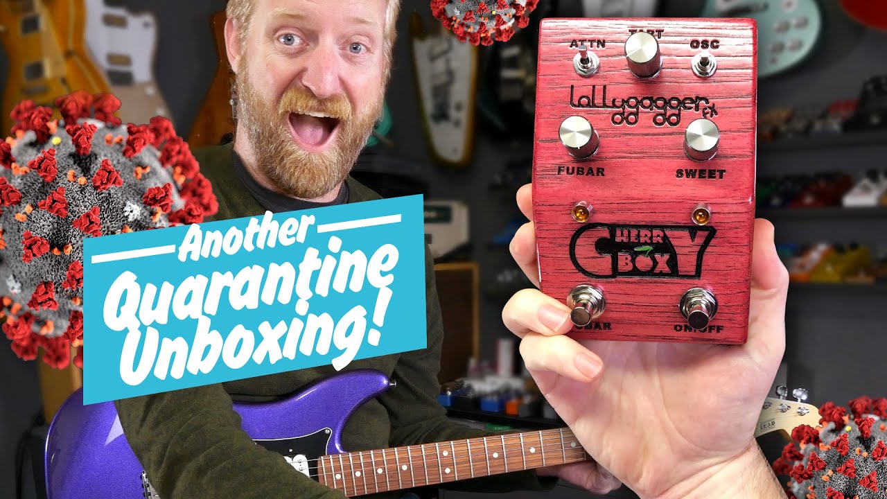 Lollygagger Cherry Box FUZZ - Quarantine Unboxing -velcro ripping octave wooden box oscillating FUN!
