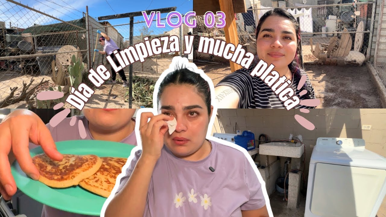 Vlog en casa | Limpieza del patio, hice hot cakes y hablé de mi depresión ❤️‍🩹