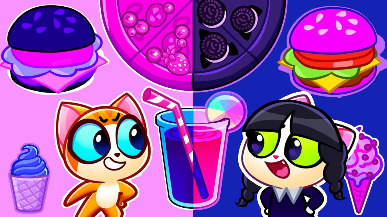 Pink vs Black Food Challenge: Candy Edition 🍬🖤