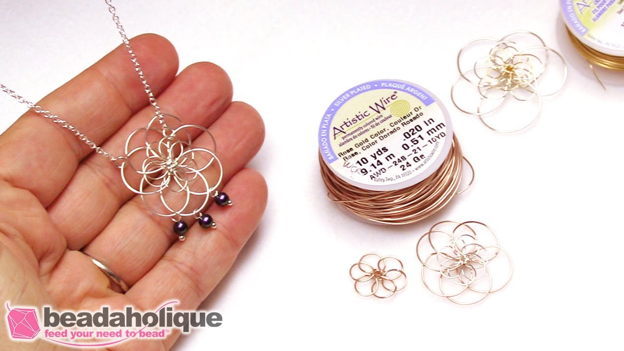 How to Wire Wrap a Flower Using the BeadSmith Wooden Mandrel Set