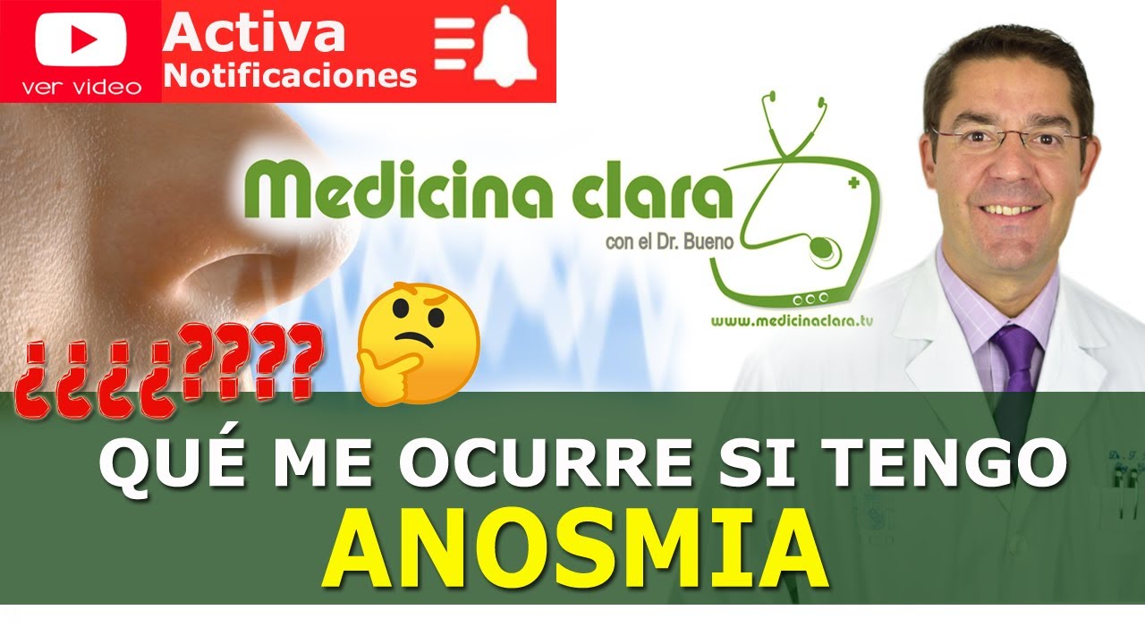 Anosmia. 👃 Falta de olfato. No oler. No detectar olores | Medicina Clara