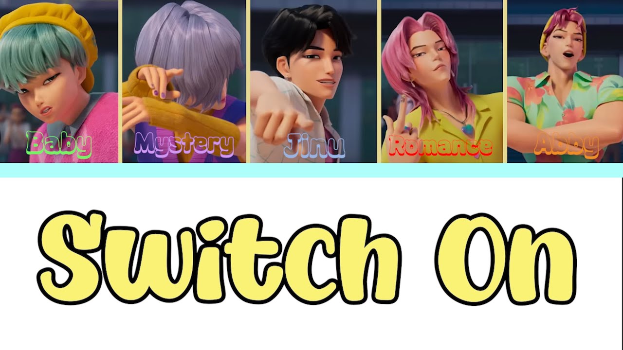 Saja Boys(사자보이즈) - Switch On (Color Coded Lyrics) [ fansong by AI ]