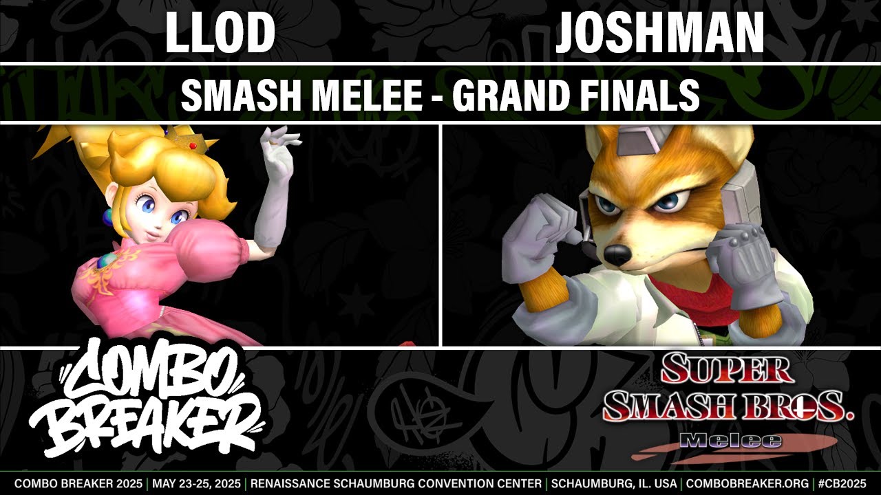 COMBO BREAKER 2025 GRAND FINALS - lloD (Peach) vs Joshman (Fox) - Smash Melee