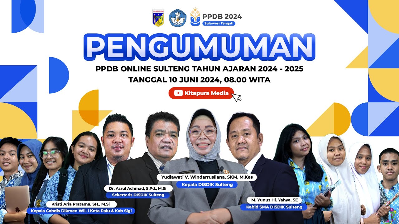 Pengumuman PPDB Online Sulteng 2024