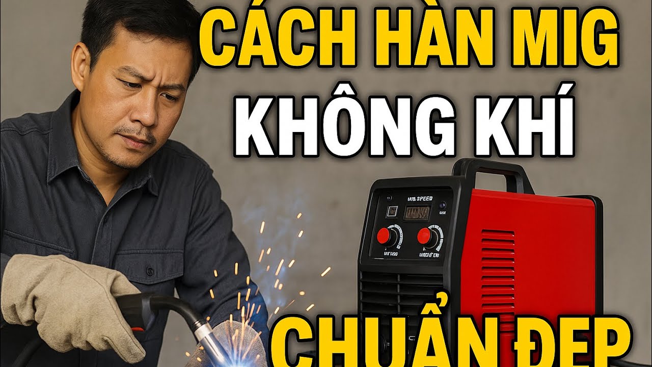 Hướng Dẫn Hàn MIG Không Khí Từ A-Z | Cho Người Mới#mayhanmig #huongdan