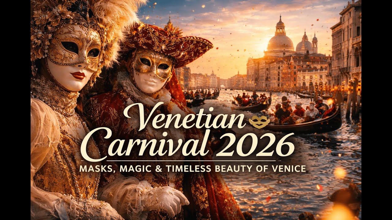 Venetian Carnival 2026 🎭 | Masks, Magic & Timeless Beauty of Venice