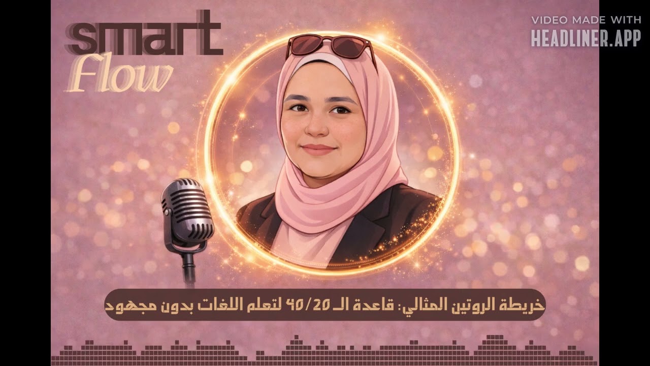 14 - خريطة الروتين المثالي: قاعدة الـ 40/20 لتعلم اللغات بدون مجهود