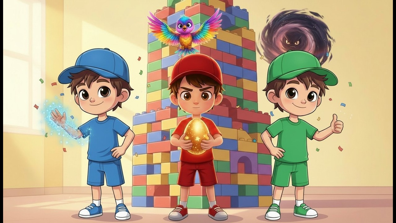 🔴🔵🟢 The Magic Egg: A Lesson in Teamwork! 🥚🌪️