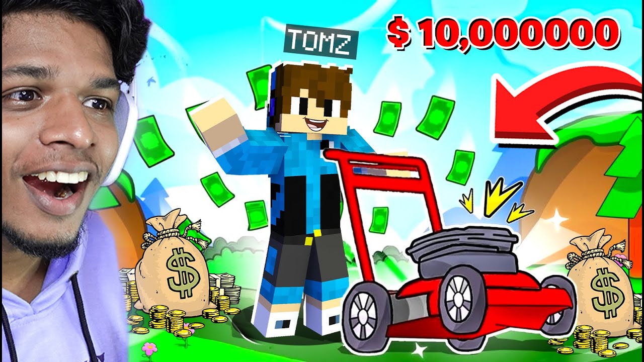 I BECAME RICH With LAWN MOWER in MINECRAFT !!!