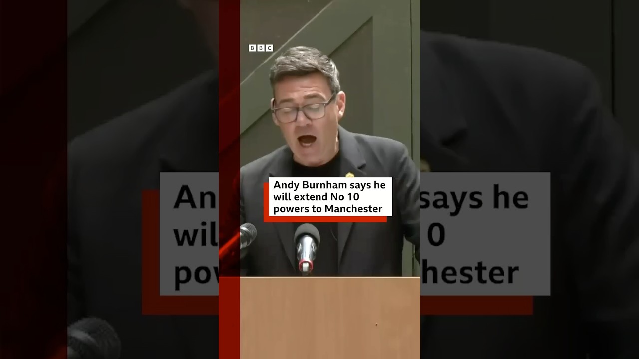 Andy Burnham reveals plans for new 'No 10 North' in Manchester. #BBCNews