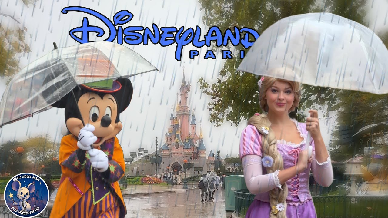 DISNEYLAND PARIS sous une pluie torrentielle - Walkthrough, Merch HALLOWEEN 2025