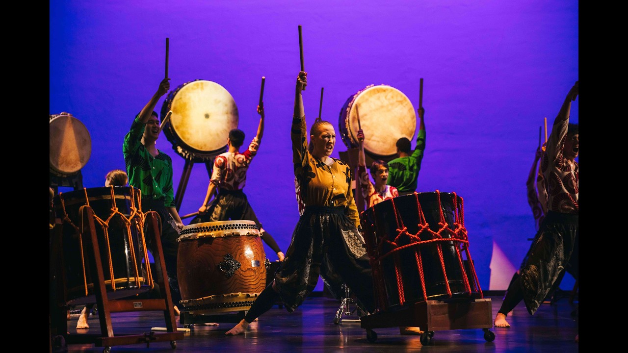 TAIKO DRUMS -- Swarthmore Taiko Ensemble - "Bounding" - Fall 2024 Dance Concert Sat 12-7-24
