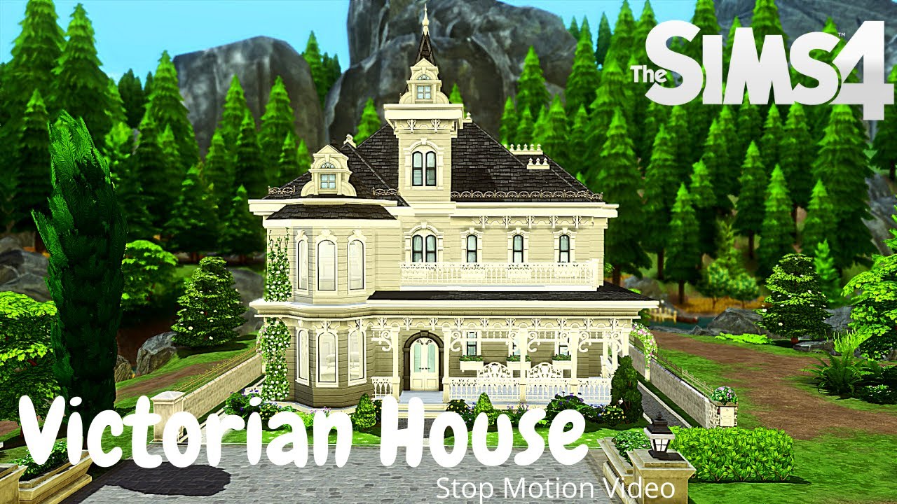 Victorian House | Stop Motion Build | The Sims 4 | No CC | Speed Build | Queen Anne |