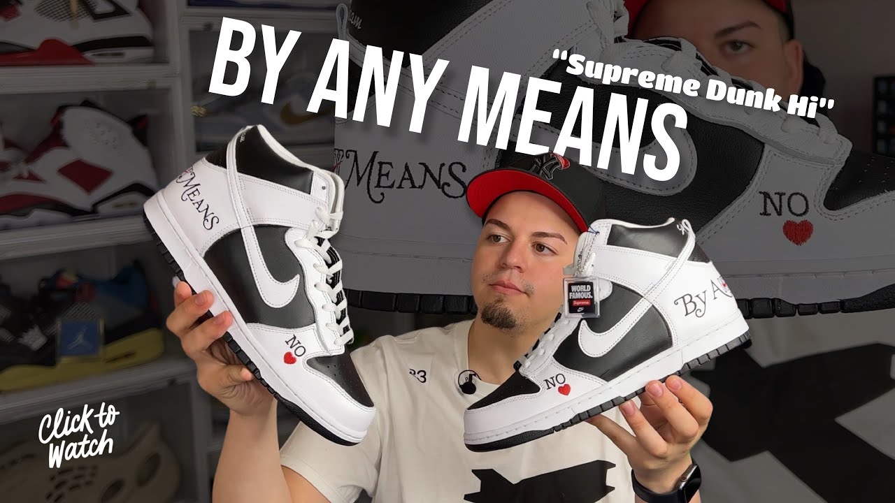 FREE Nike SB Supreme By Any Means Dunk Hi From Ebay Find Out How it Happened Review Unboxing 4K