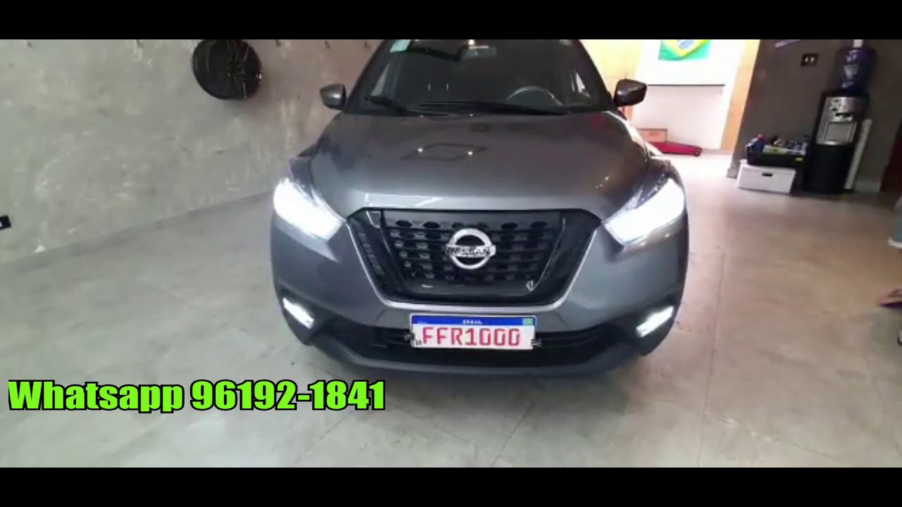 Nissan Kicks PCD 2020 instala&ccedil;&atilde;o kit farol de milha+ L&acirc;mpadas led Engate homologado