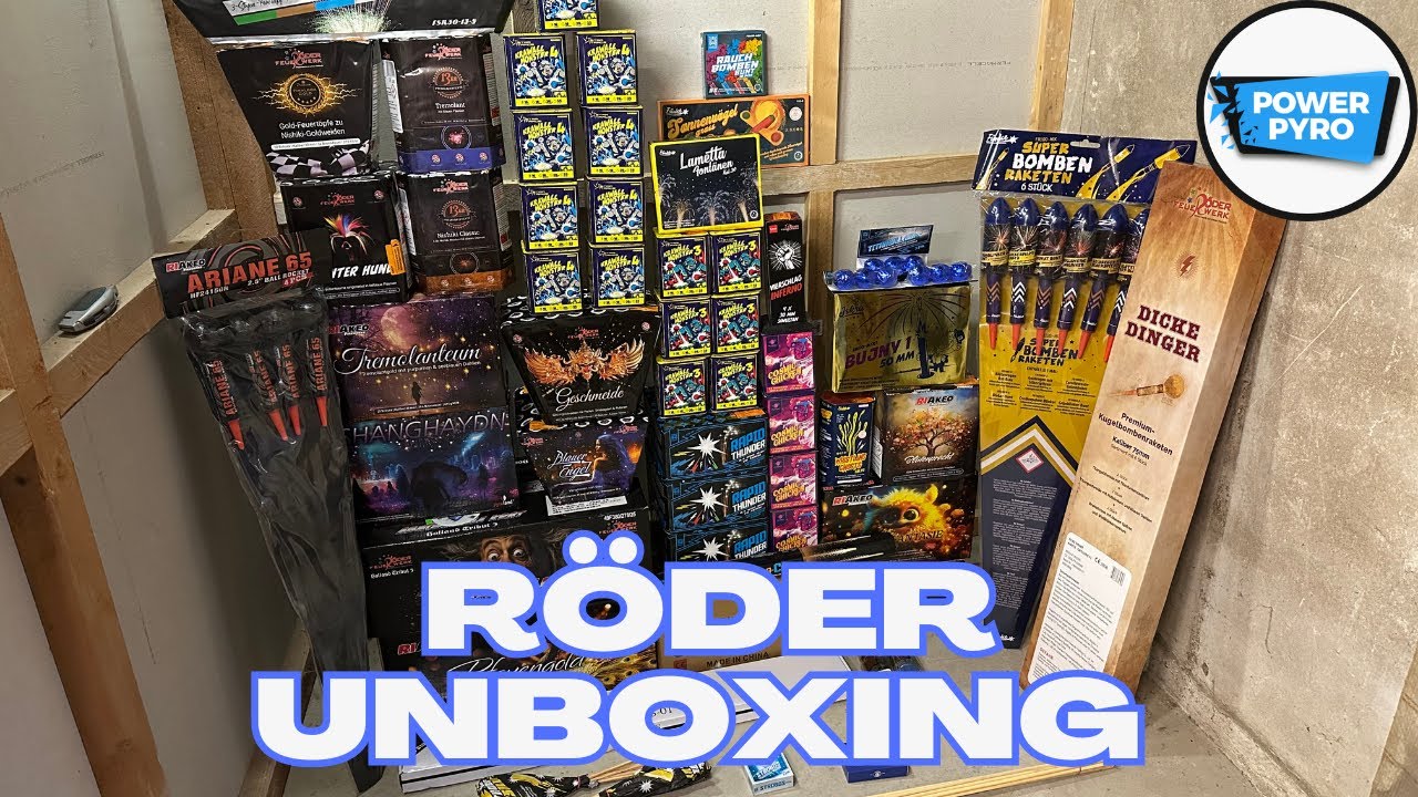 GROẞES F2 & F3 RÖDER FEUERWERK UNBOXING 2025 🔥