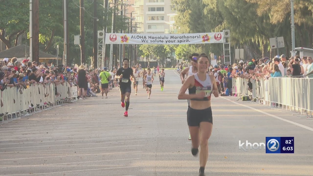 Neck-and-neck finish at 2024 Honolulu Marathon