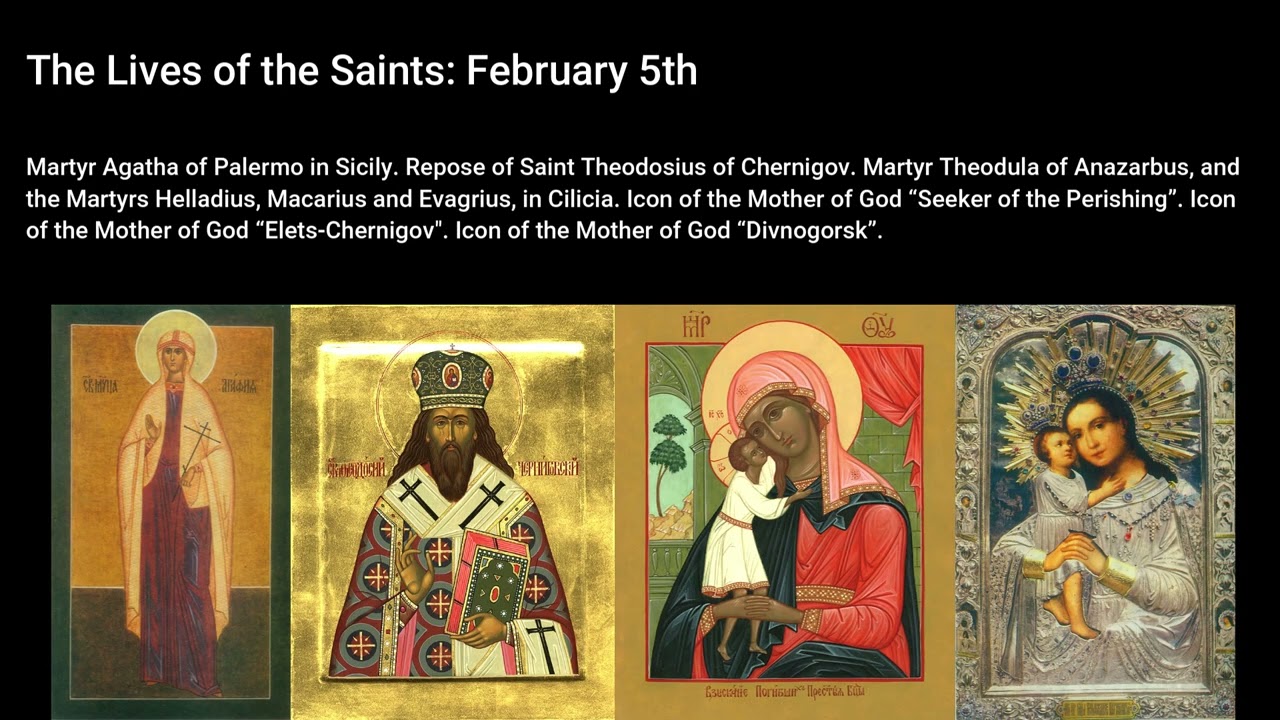 The Lives of the Saints - February 5th