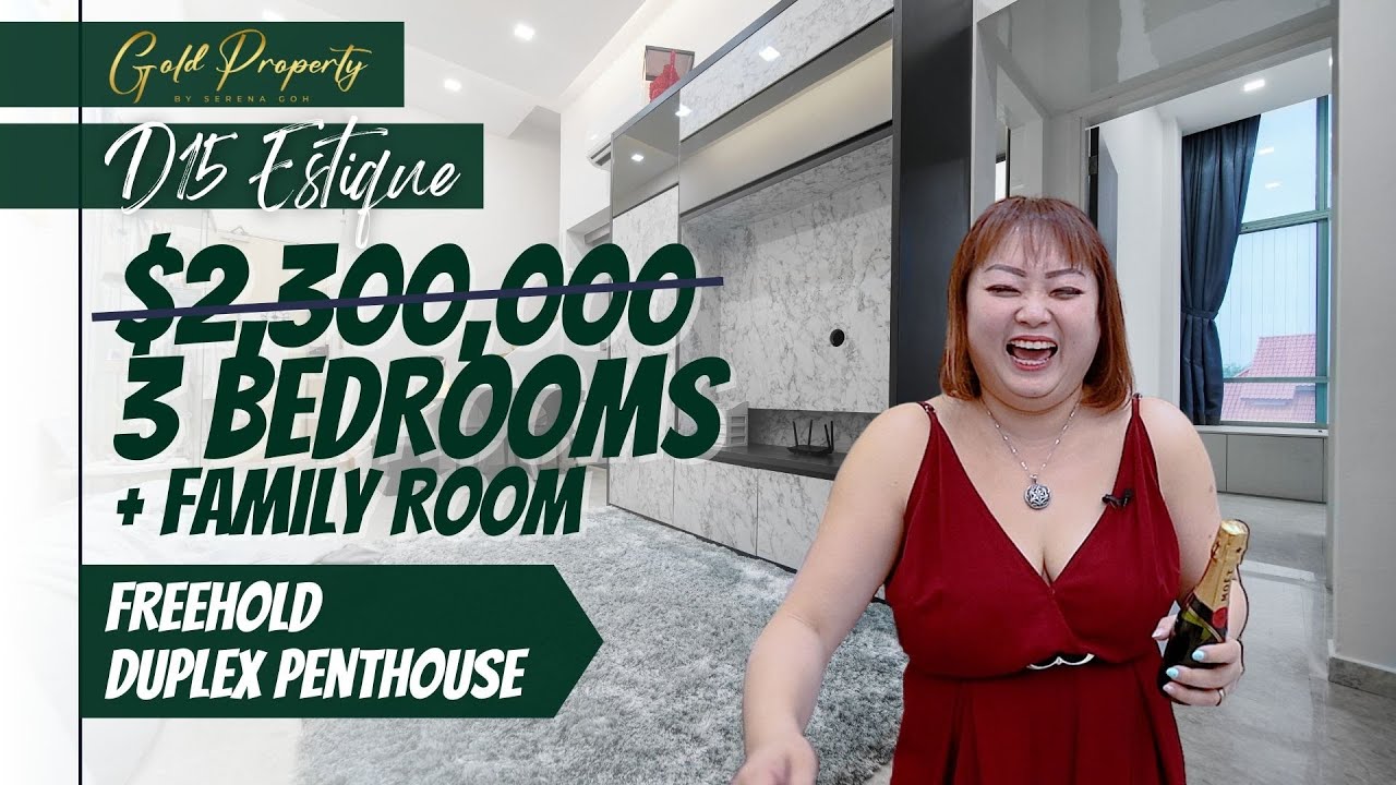 Cheap 3 + 1 Bedrooms FREEHOLD PENTHOUSE Under $2.3M | D15 Estique