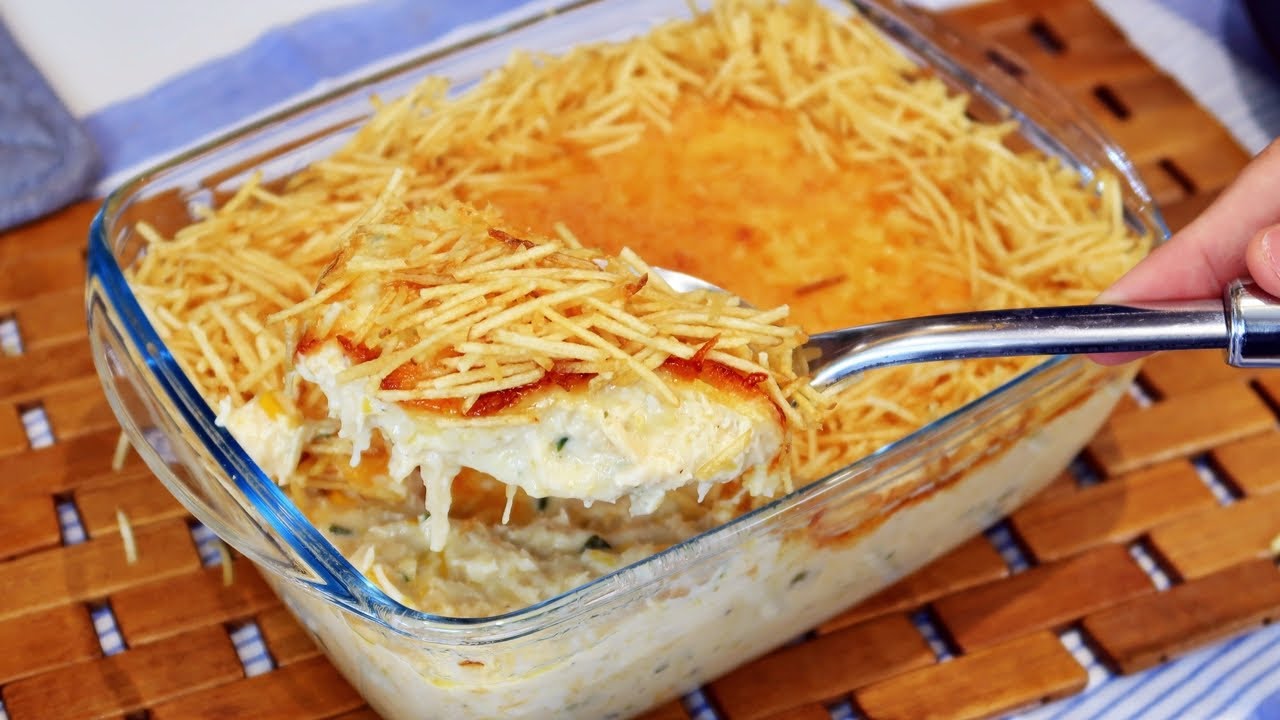 FRANGO CREMOSO COM CREME DE MILHO AO FORNO | ALMOÇO FÁCIL E RÁPIDO