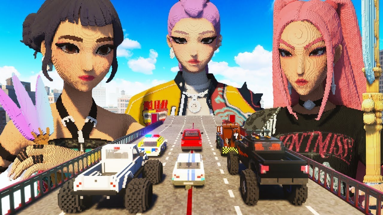 SOUKA vs KPOP DEMON HUNTERS en VOITURE ! Teardown