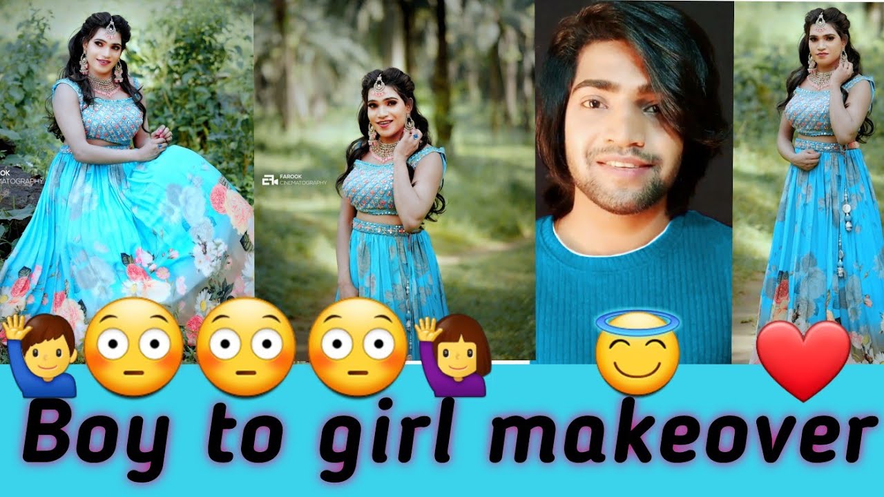 🙋‍♂️male to female🙋‍♀️ transformation makeover 💄|jishnuvijayan