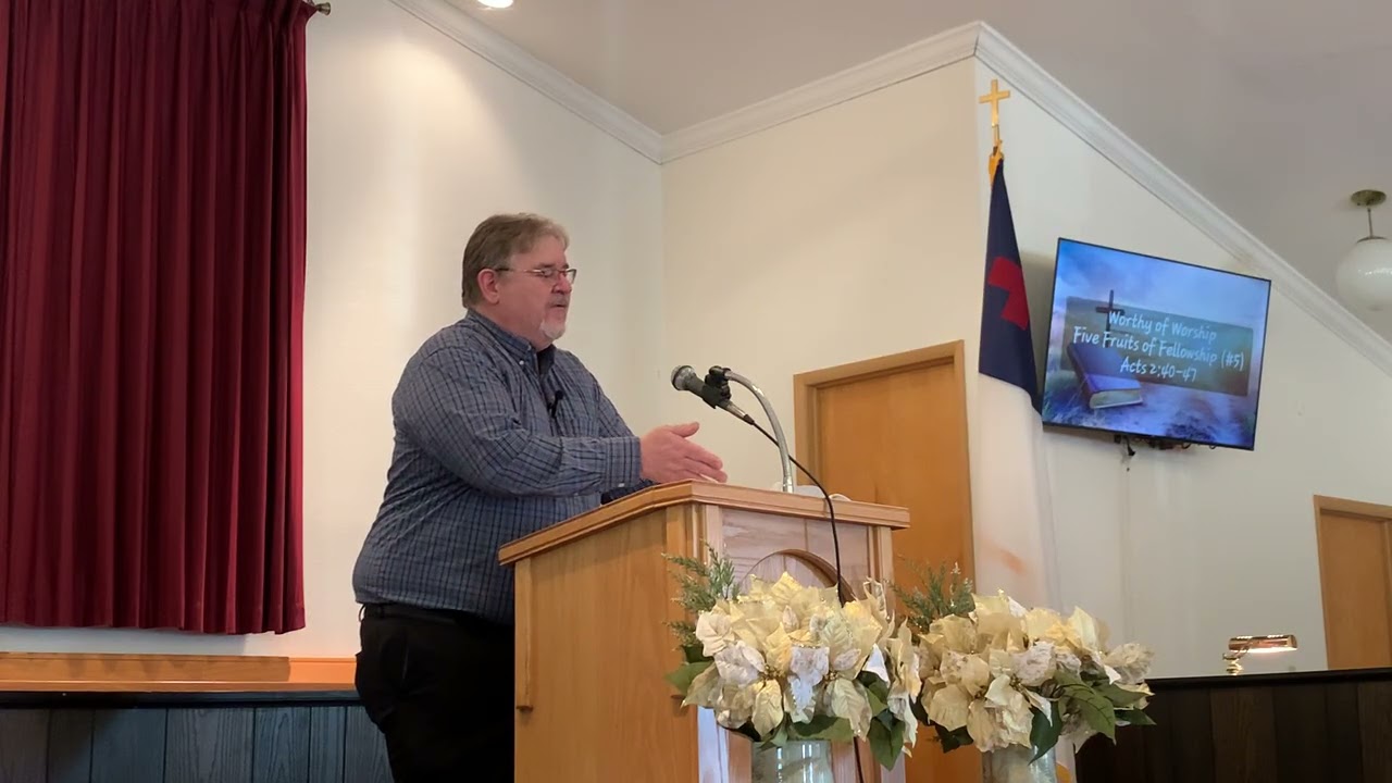 Acts 2:40-47, “Five Fruits of Fellowship.” Preacher Andy Urbanec.