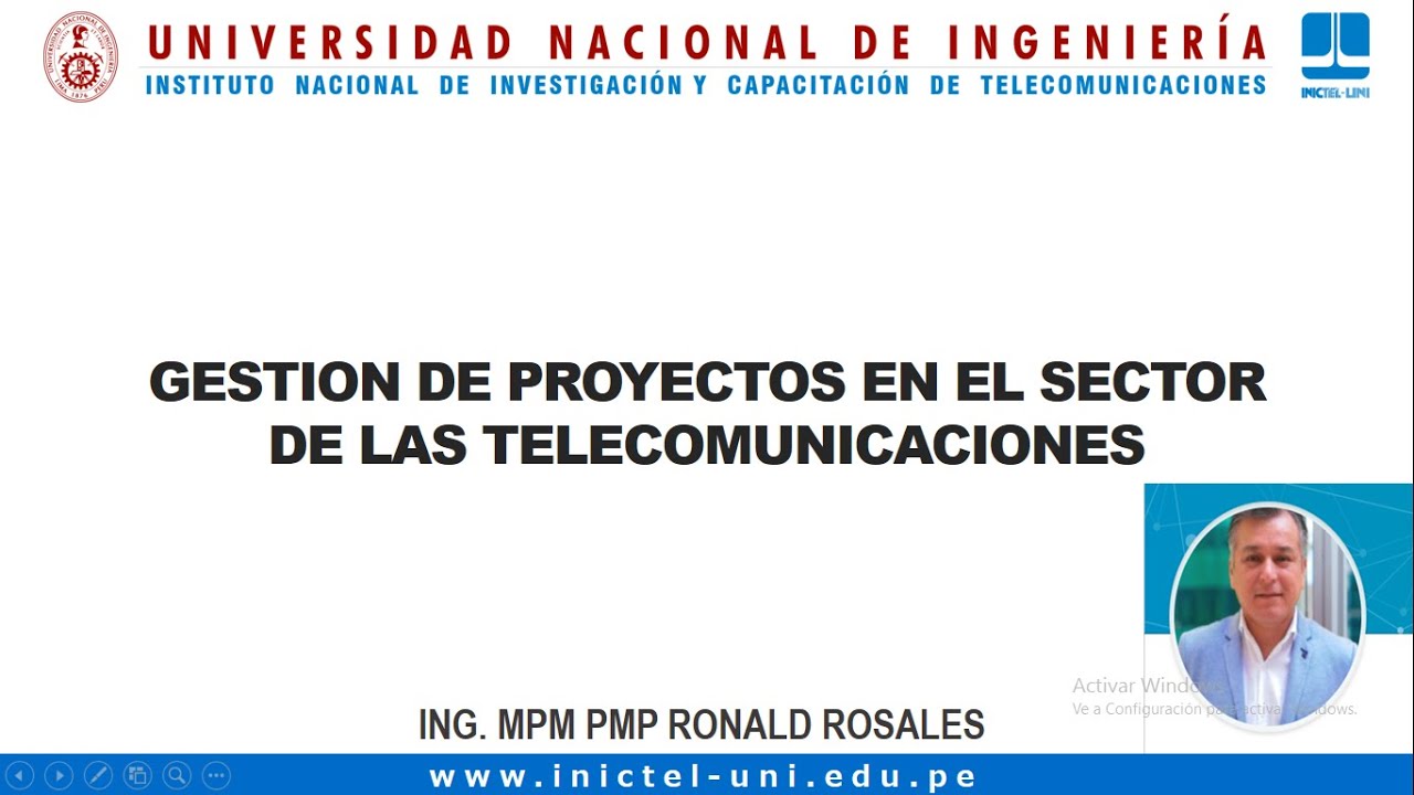 GESTION DE PROYECTOS DE TELECOMUNICACIONES
