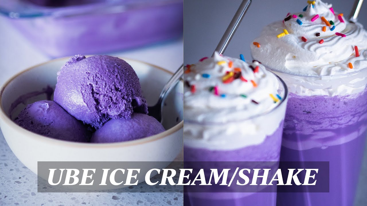 How to Make Ube Ice Cream and Shake